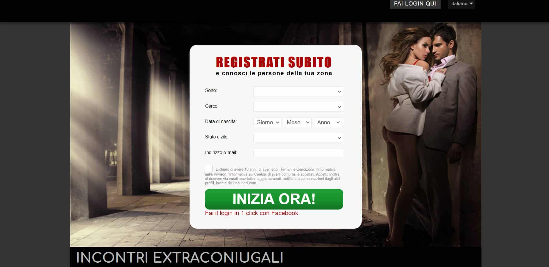 miglior sito per incontri extraconiugali